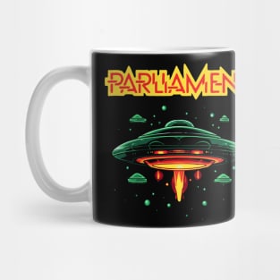 Parliament Funkadelic Retro Mothership UFO Rock Funk Throwback Mug